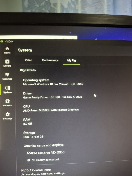 Vând laptop gaming Lenovo rtx 2050