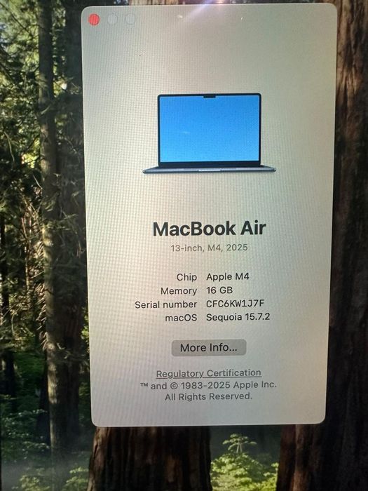 Apple MacBook Air 2025 13.6" 10 nuclee/16GB/512GB SSD