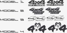 4x4 стикер Офф роуд стикер Off Road sticker Jeep Nissan Vitara RAM