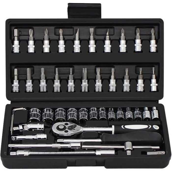 Trusa scule reparat uz caznic si auto,46 piese,din chrome vanadiu,noua