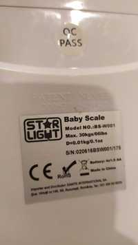 Кантар за бебета Star-Light, Бяла