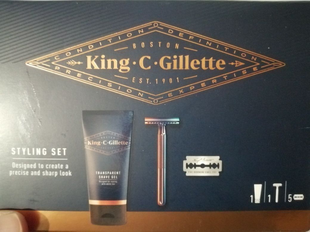 Подаръчен комплект Класическа самобръсначка King C. Gillette,