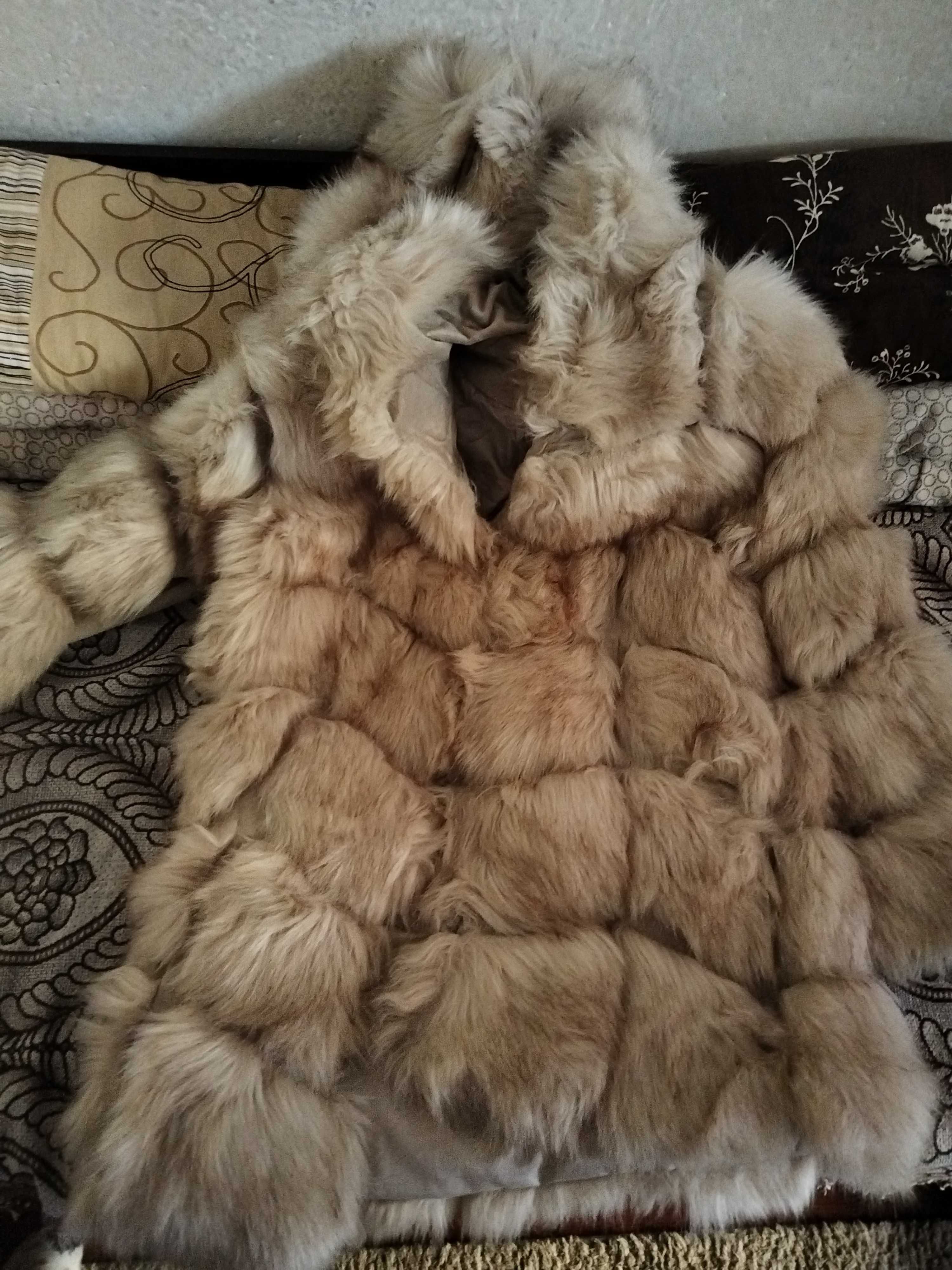 Палто изкуствен косъм