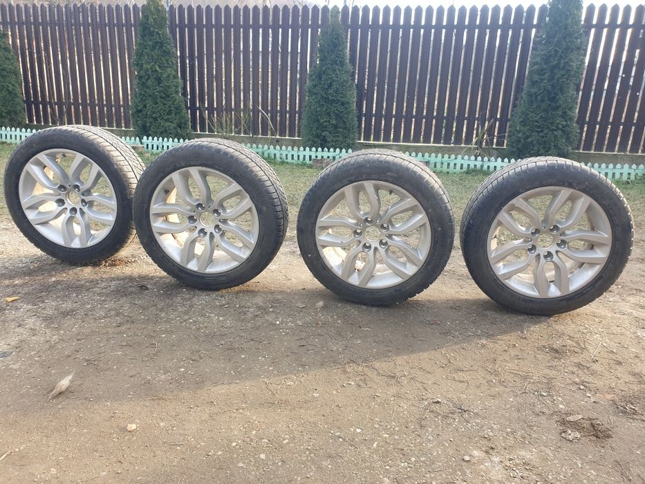 Jante 5x120 r17 cu anvelope iarna Continental 225 50 r17