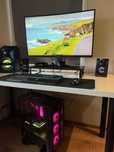 Геймърски компютър RTX 3060 Ti + 32GB RAM + монитор 32” + периферия
