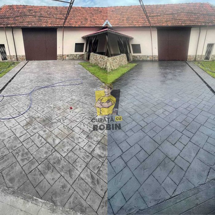 Spalat pavaj - curatat pavaje - Curăță cu Robin