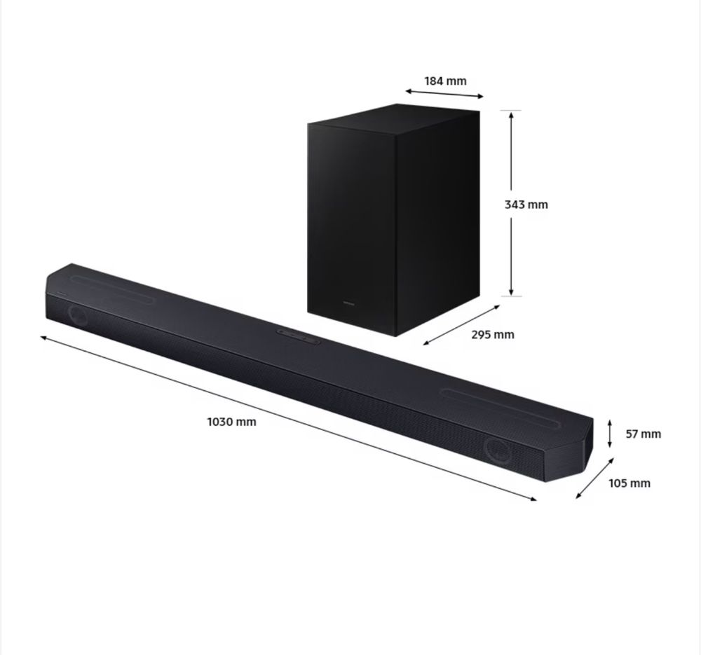 Саундбар 340W SAMSUNG HW-Q600C soundbar 3.1