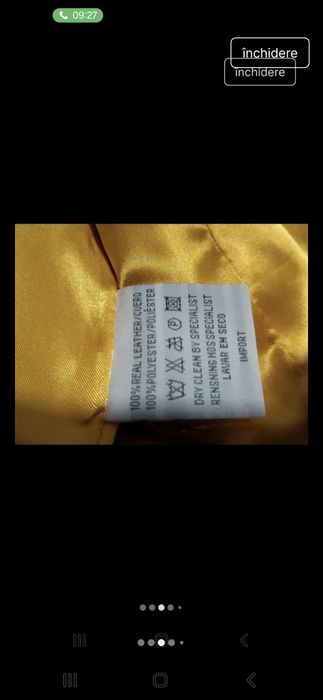 Geaca piele veritabilă !