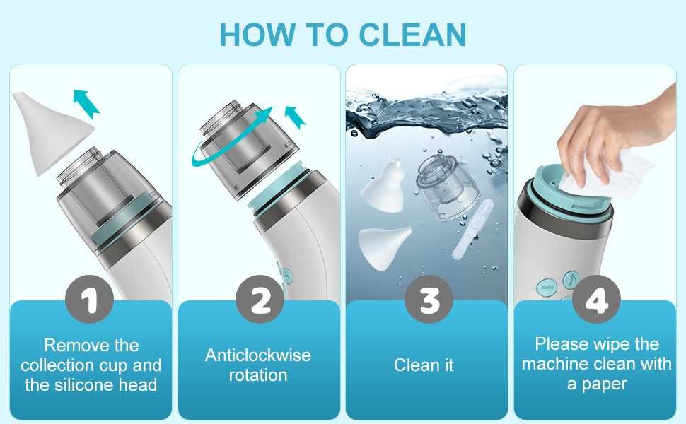 Бебешки аспиратор за нос с мелодии Uwelliky Baby Nasal Aspirator