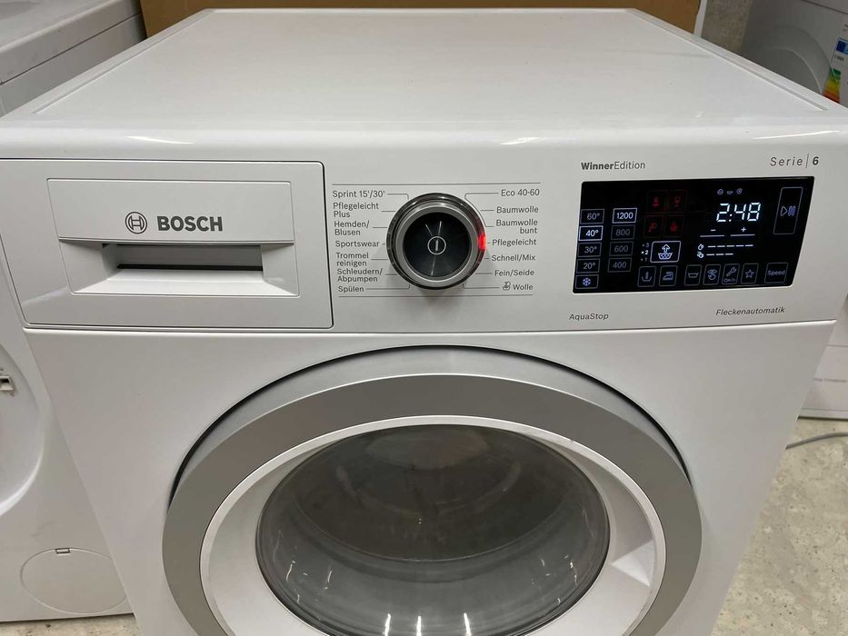 Пералня Bosch Serie 6 WAU28RWIN 6 месеца пълна гаранция 9 кг