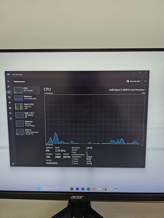Calculator Gigabyte RTX 2060 Super OC, Ryzen 5 3600, 16GB 3600mhz, 2TB