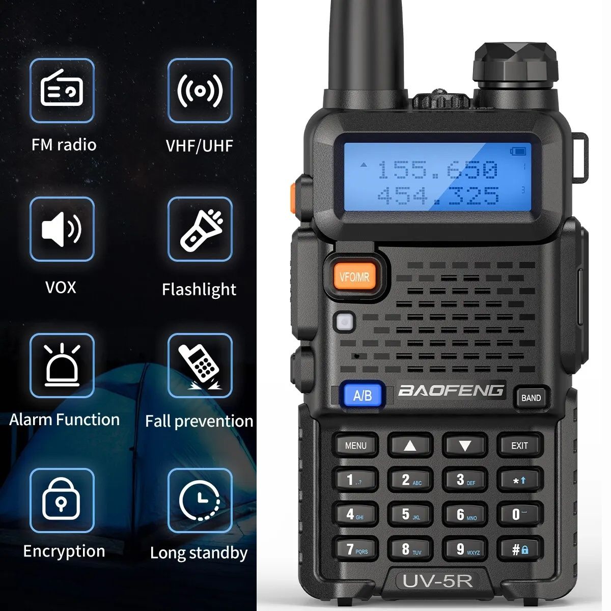Ocazie!Baofeng UV-5R cu 5 antene și alte accesorii (citiți!)