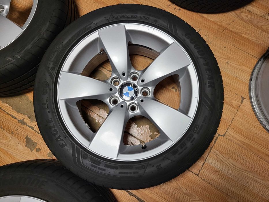 Bmw 17" 5x120 с гуми 225/50/17 оригинални джанти