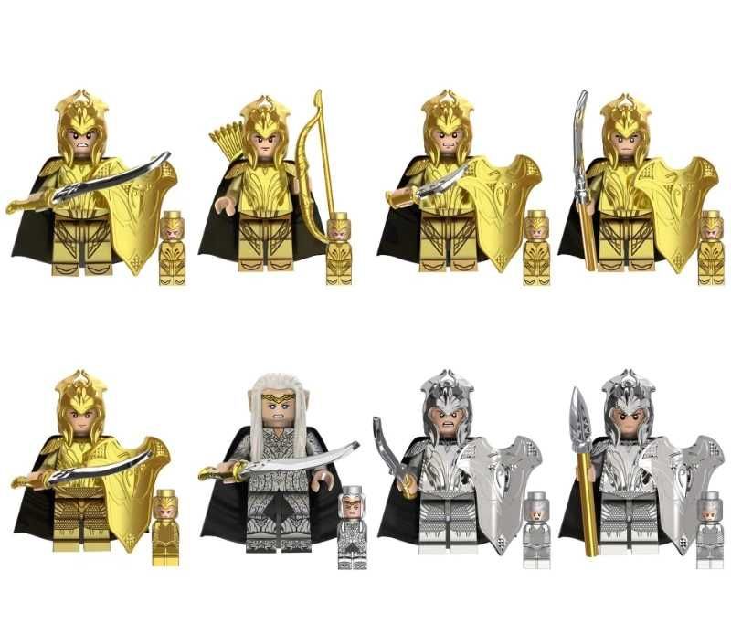 Set 8 Minifigurine tip Lego Lord of the Rings cu Thranduil+ Elfi pack2