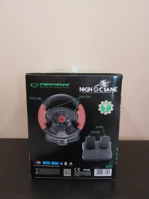 Състезателен волан - Gaming Racing Wheel (Esperanza)