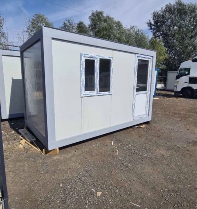 Container modular cu vitrina container de depozitare