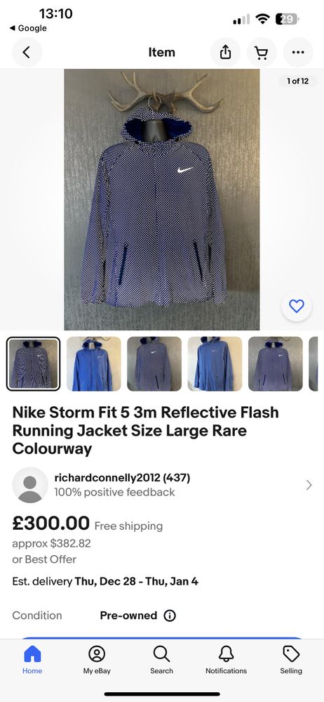 Nike Storm Fit 5 3m Reflective Flash Runnig Jacket