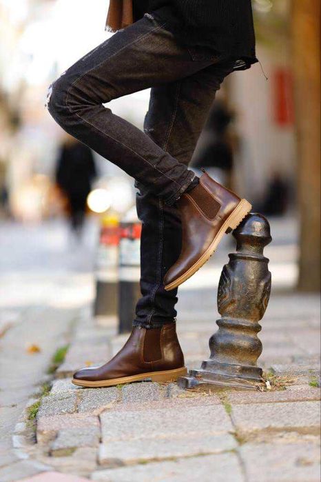 Ghete chelsea premium Migato Spain 44 piele naturala moale