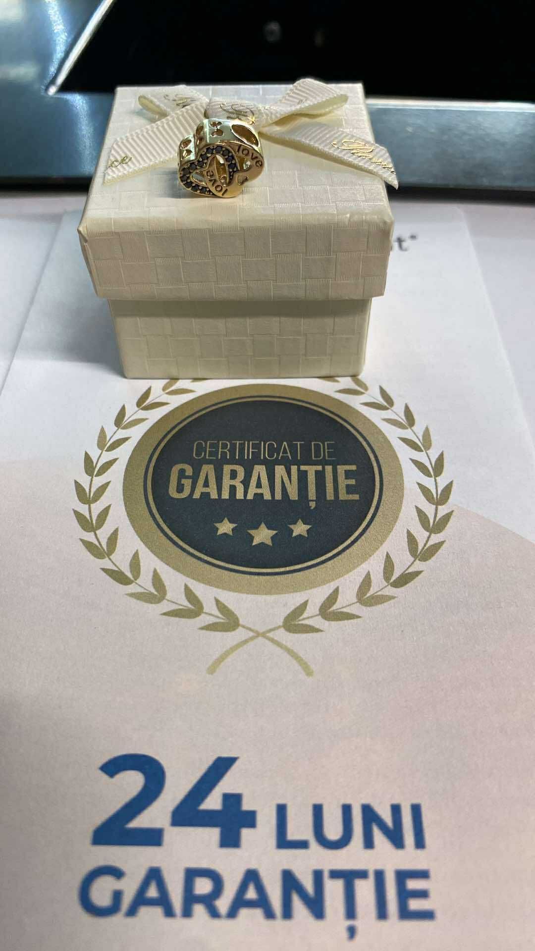 Charm aur14k ( ag 17 Tomesti b31580.2) Garantie 2ani !