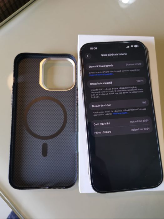 Iphone 16 Pro Max,Schimb.100%battery