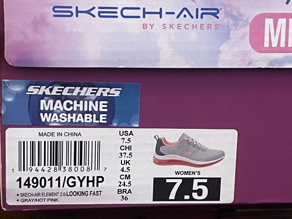 Pantofi sport SKETCHERS SKETCH-AIR, 37.5, noi, etichetă, cutie