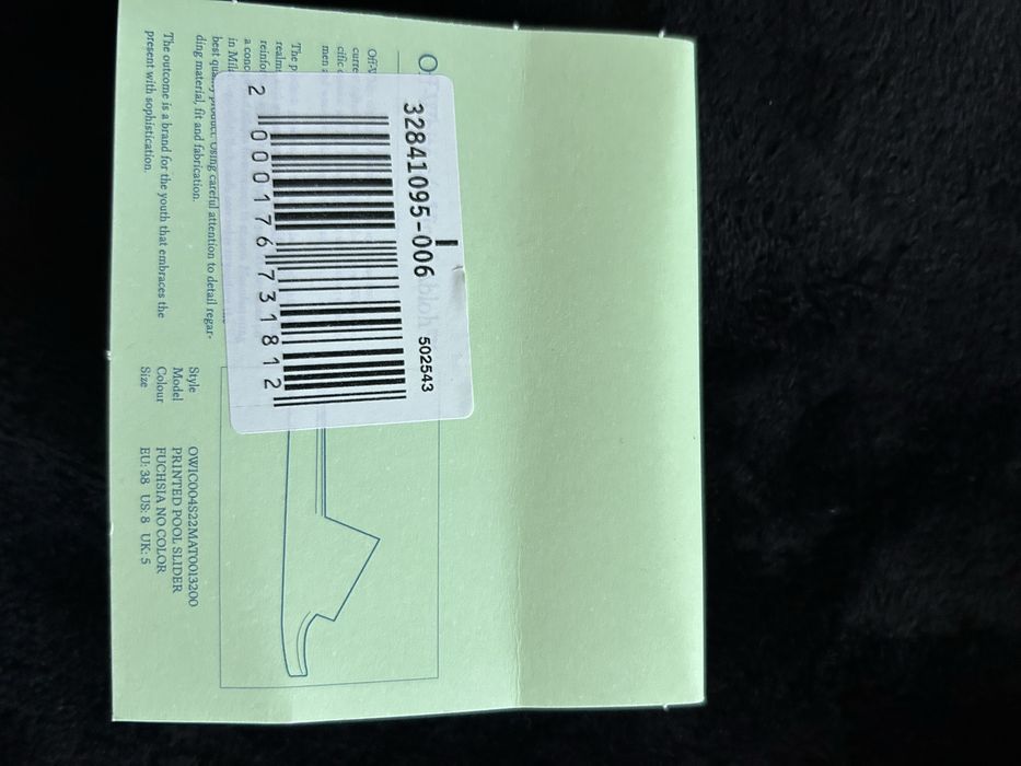 Off-White Printed faux leather slides.