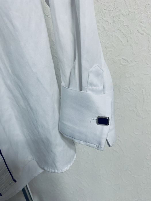 Рубашка праздничная с бантиком и запонками для мальчика 8-9 лет Турция