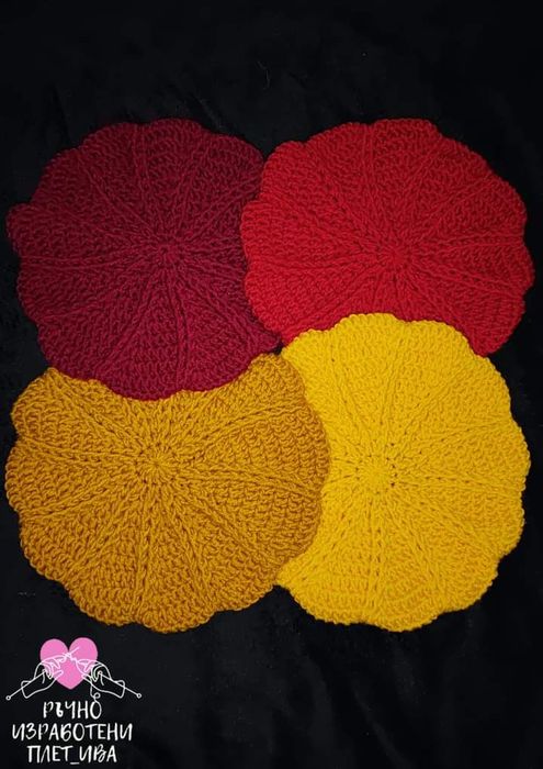 Барети, барета - ръчно плетени, ръчно плетиво