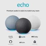 Amazon Alexa Echo (най-новият модел) високоговорител с премиум звук