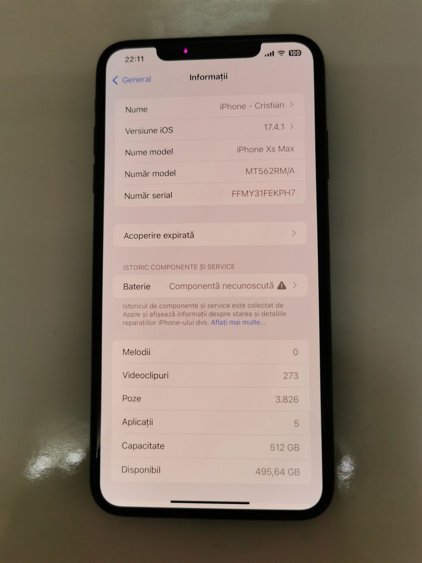 IPhone Xs max Space Grey 512 Gb