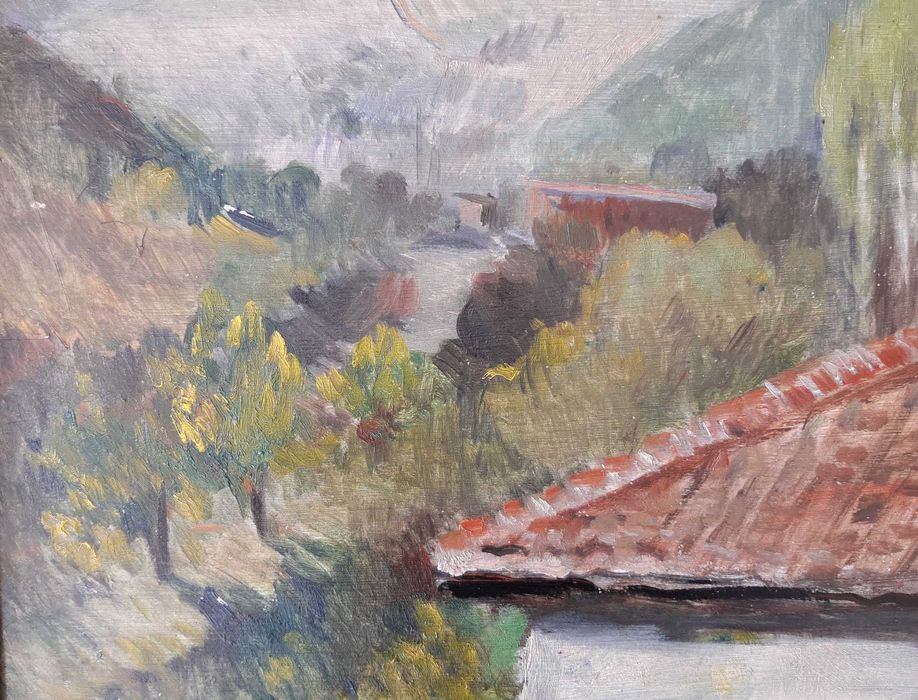 Стара картина 1944г Николай Евров