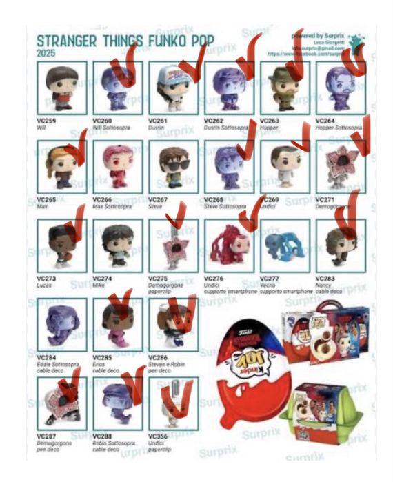 Обмениваю kinder joy stranger things