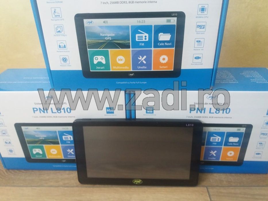 GPS pni camion, 4 programe TIR-harti noi actualizate (7"/8gb/256ram)