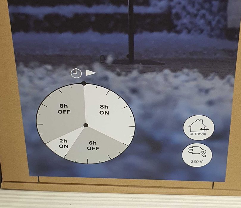 Намаление! Коледно външно дърво, 400бр. ламп. с цветенца– 2м