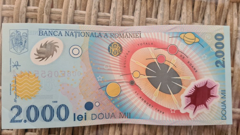 Vand bancnota 2000lei cu eclipsa