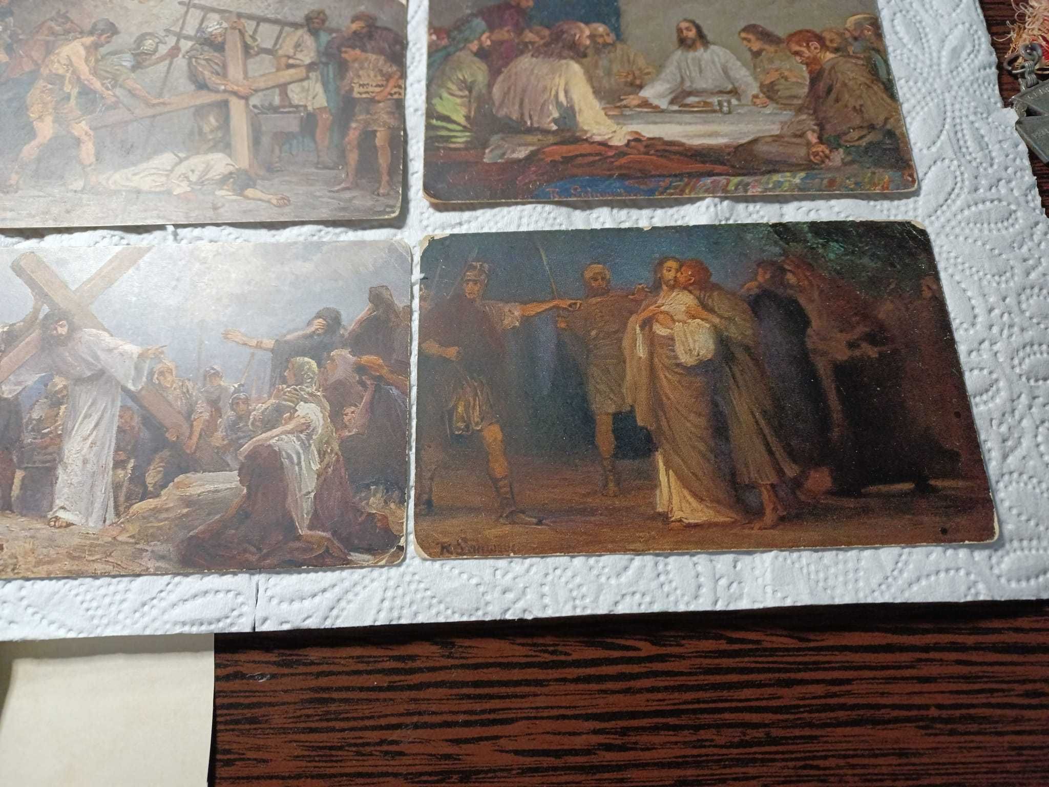 Lot de 6 carti postale religioase vintage