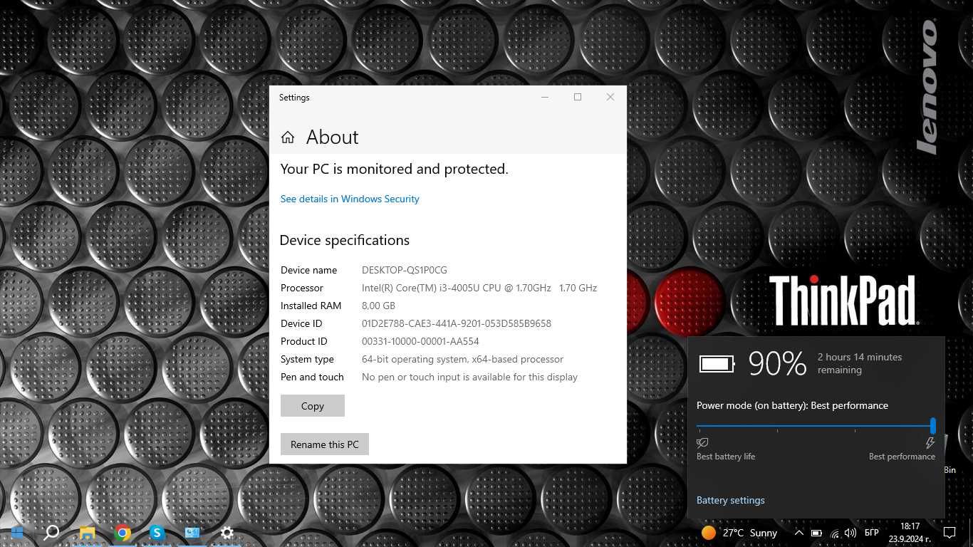 Lenovo B50-80 Laptop- Intel i3/ 8Gb/ 500Gb HDD/ Excellent Battery