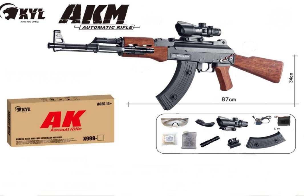 Автомат AK47, гел бластер с автоматична стрелба, пушка