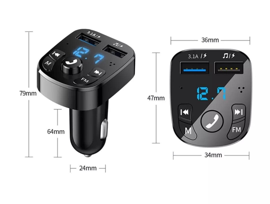 NOU SIGILAT Modulator FM Bluetooth