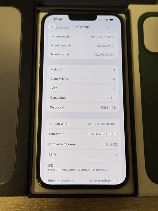 iPhone 13 Pro Max, Graphite, Full box, Oferta