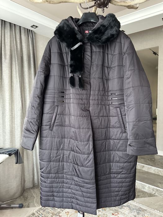 Зимний пуховик большого размера