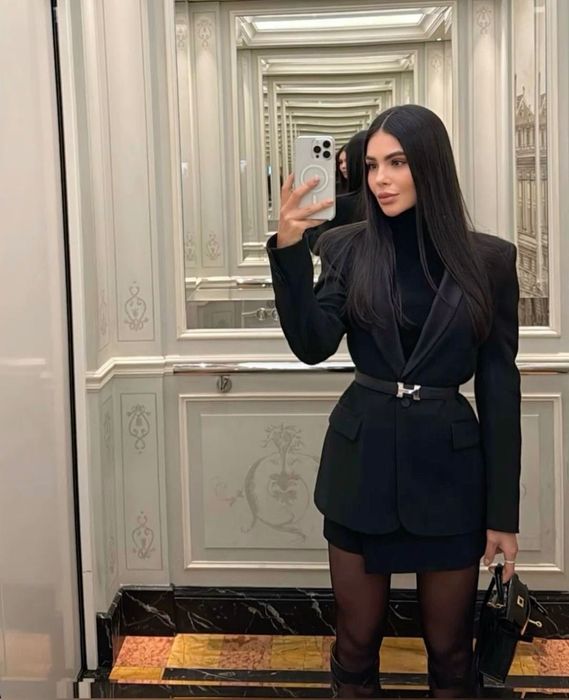 Черно ново палто - палто-рокля