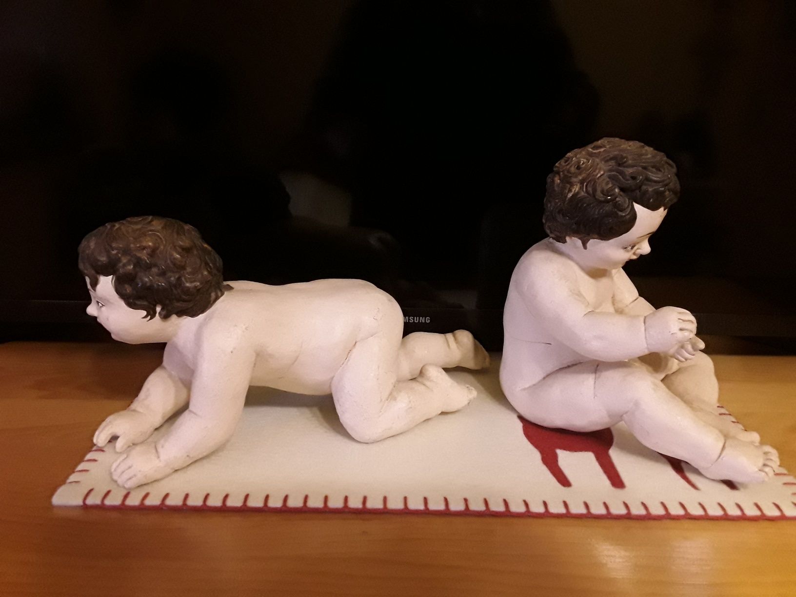 Set de 2 figurine "baby piano" vintage, piese deosebite de colecție