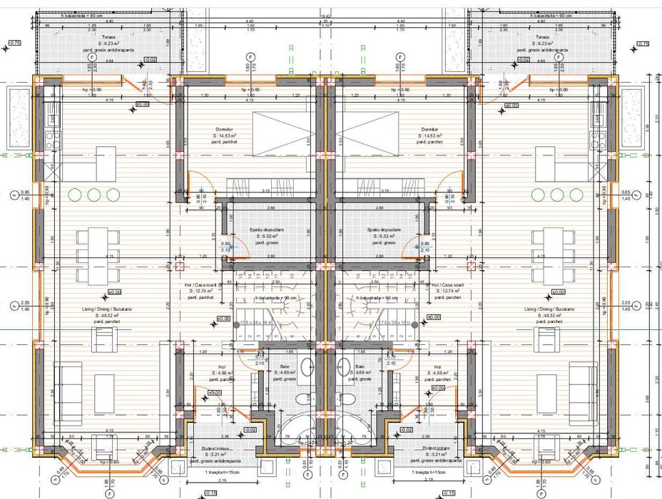 Vand casa duplex sat Gheorghieni 168mp utili, 600mp teren