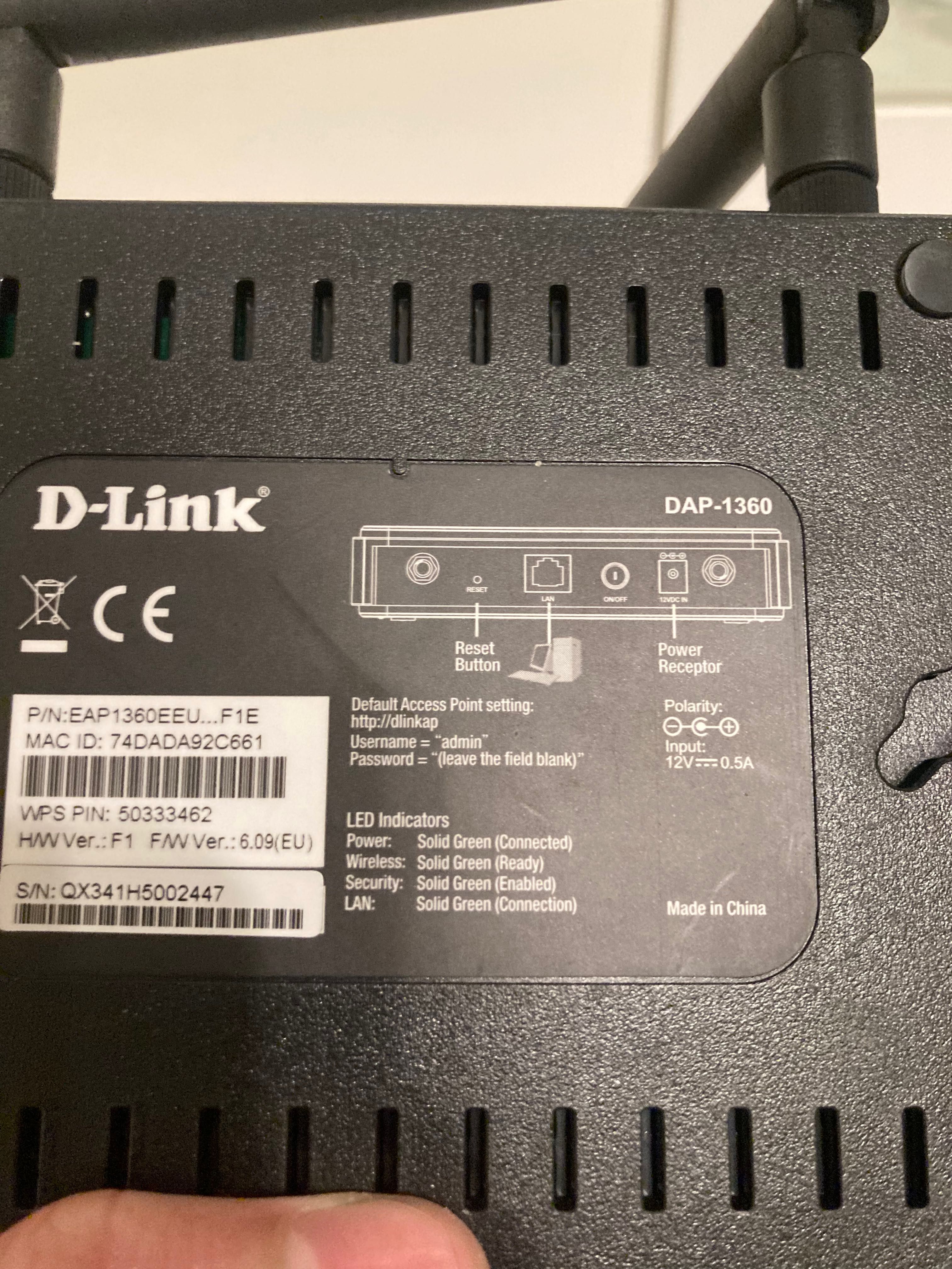 d-link ruter / repeaters