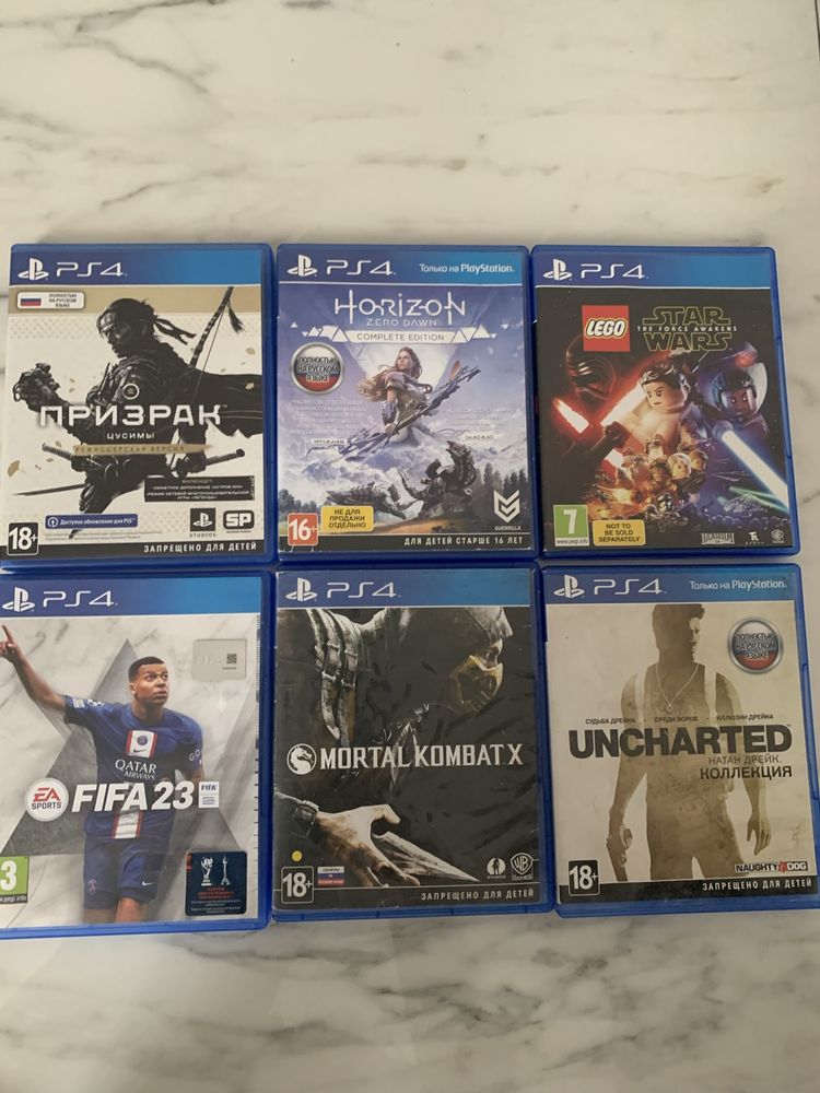 Диски игры PS4. Диски в хорошем состоянии. Без царапин