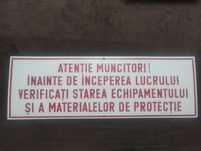 Tabla emailata protectia muncii