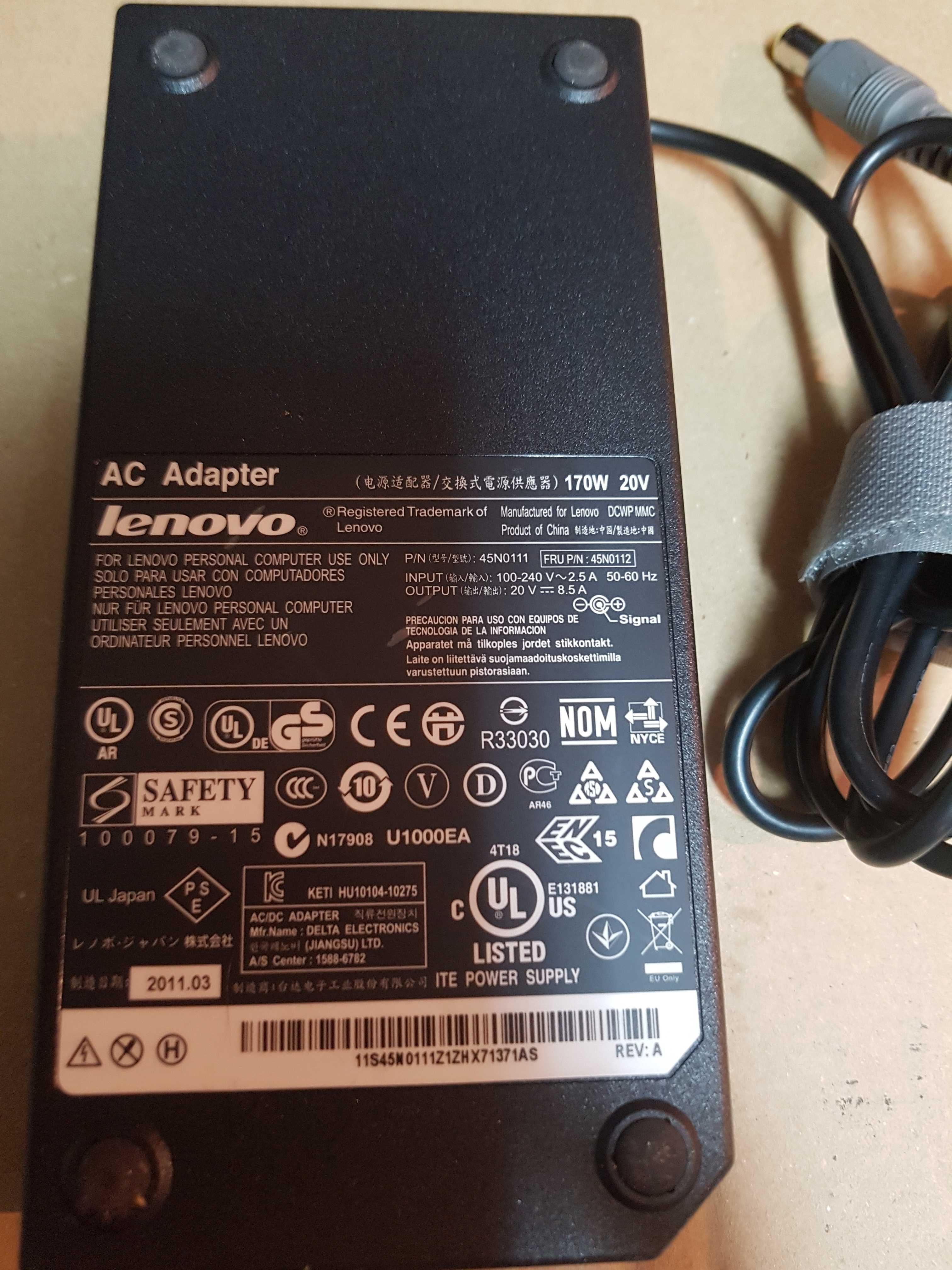 Захранване адаптор LENOVO 20V  8.5A