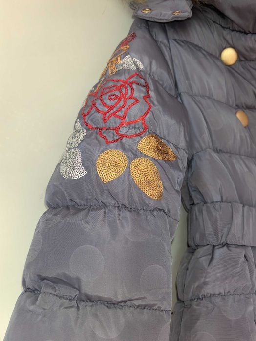 Ново дълго, дебело яке момиче 122-128