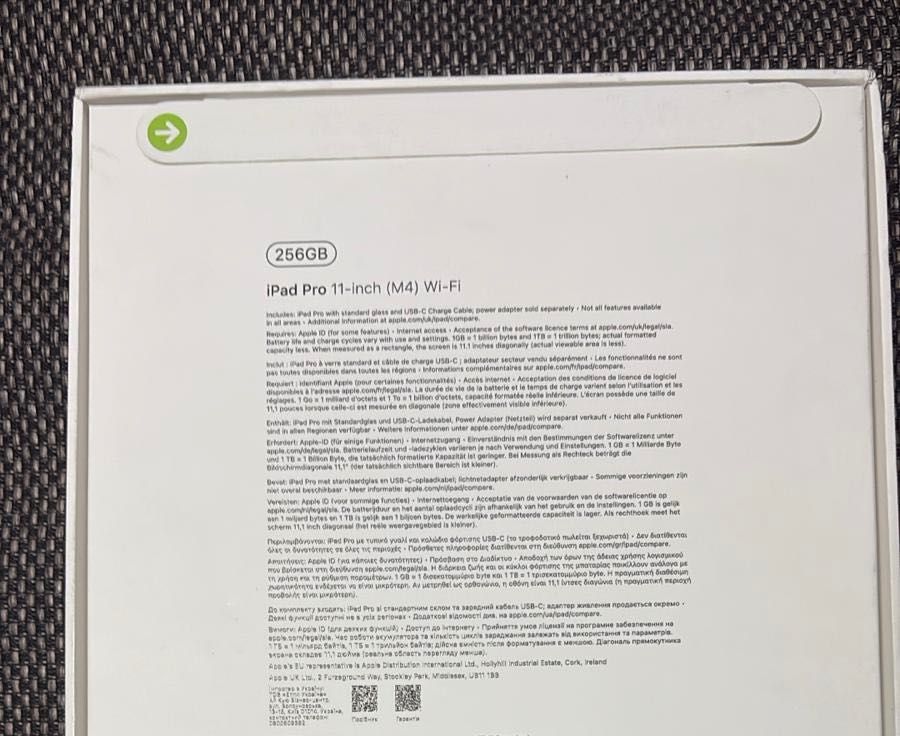 IPad Pro 11inch M4 wifi 256gb 2024